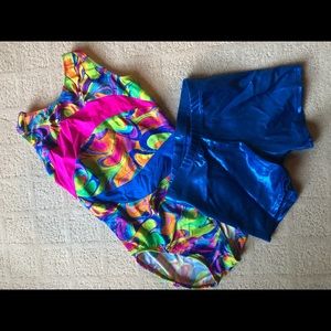 Girls MotionWear Multicolor Leotard